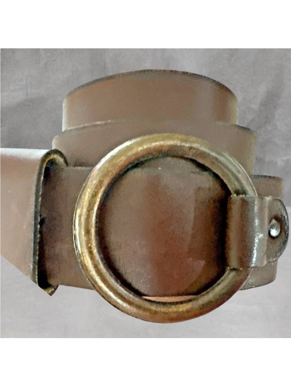 VINTAGE SHAG LEATHER WAIST BELT M